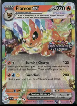 Flareon ex - (Prismatic Evolutions Stamp) Promo Miscellaneous Cards & Products 0 - Image 1