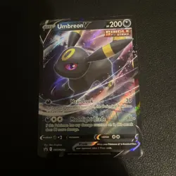 Pokemon Umbreon v SWSH203 Black Star Promo Full Art Ultra Rare Holo Card - Image 1