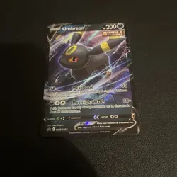Pokemon Umbreon v SWSH203 Black Star Promo Full Art Ultra Rare Holo Card - Image 2