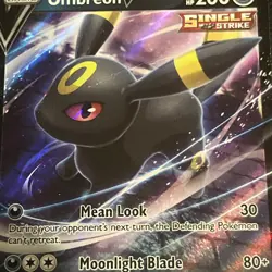 Pokemon Umbreon v SWSH203 Black Star Promo Full Art Ultra Rare Holo Card - Image 3