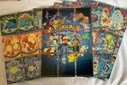 Pokemon Topps Cards Complete Set 1999 Series 1 TV Animation 90 Card Lot - Image 1