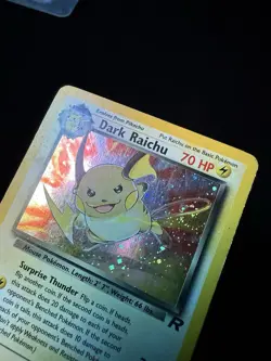 Dark Raichu 83/82 Holo Rare Team Rocket Secret Rare Pokemon Card WOTC 2000 LP - Image 3