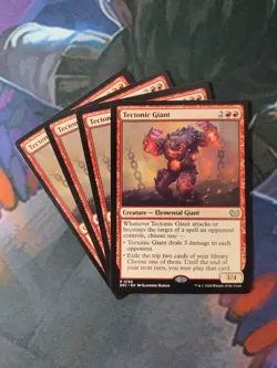 Tectonic Giant x 4 | 7% Off 2+ | Duskmourn | NM | MTG - Image 1