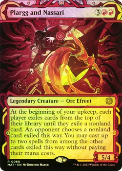 MTG FOIL Plargg and Nassari(#068) Showcase - March of the Machine: The Aftermath - Image 1