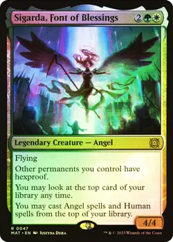 MTG FOIL Sigarda, Font of Blessings - March of the Machine: The Aftermath #047 - Image 1