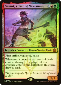 MTG FOIL Samut, Vizier of Naktamun - March of the Machine: The Aftermath #045 - Image 1