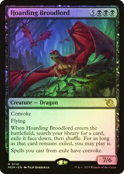 MTG FOIL Hoarding Broodlord - March of the Machine #110 - Image 1