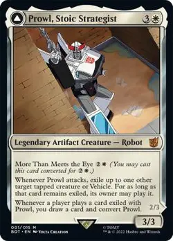 MTG Prowl, Stoic Strategist // Prowl, Pursuit Vehicle - Transformers #001 - Image 1