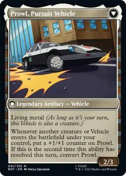 MTG Prowl, Stoic Strategist // Prowl, Pursuit Vehicle - Transformers #001 - Image 2