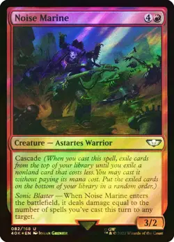 MTG SURGE FOIL Noise Marine - Warhammer 40,000 Commander #082 - Image 1