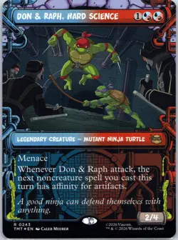Don & Raph, Hard Science (Showcase) R Teenage Mutant Ninja Turtles 243 NM Foil - Image 1