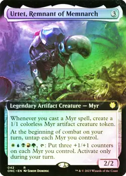 MTG FOIL Urtet, Remnant of Memnarch Extended Art - Phyrexia: All Will Be One - Image 1