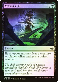 MTG FOIL Vraska's Fall - Phyrexia: All Will Be One #116 - Image 1