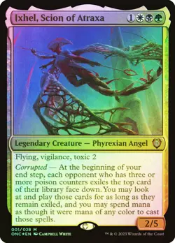 MTG FOIL Ixhel, Scion of Atraxa - Phyrexia: All Will Be One Commander #001 - Image 1