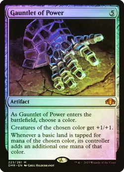 MTG FOIL Gauntlet of Power - Dominaria Remastered #223 - Image 1