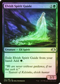MTG FOIL Elvish Spirit Guide - Dominaria Remastered #157 - Image 1