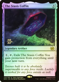 MTG FOIL The Stasis Coffin(Prerelease) (The Brothers' War) - Promo #245 - Image 1
