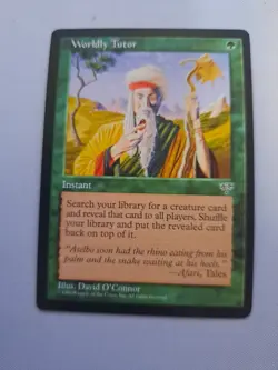 MTG: Worldly Tutor (NM): Mirage (s) - Image 1