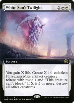MTG White Sun's Twilight Extended Art - Phyrexia: All Will Be One #377 - Image 1