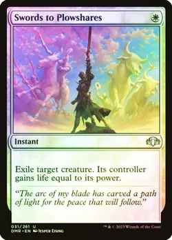 MTG FOIL Swords to Plowshares - Dominaria Remastered #031 - Image 1