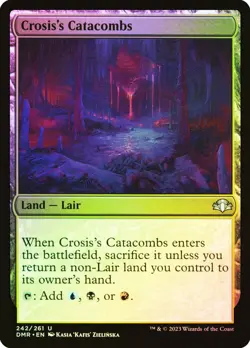 MTG FOIL Crosis's Catacombs - Dominaria Remastered #242 - Image 1