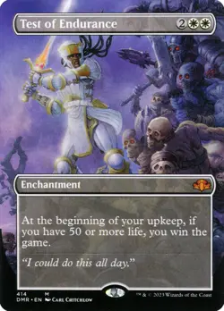 MTG Test of Endurance Borderless - Dominaria Remastered #414 - Image 1
