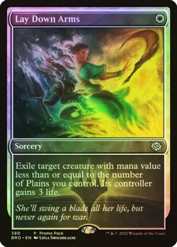 MTG FOIL Lay Down Arms(Promo Pack) (The Brothers' War) - Promo #380 - Image 1