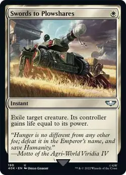 MTG Swords to Plowshares - Warhammer 40,000 Commander #190 - Image 1