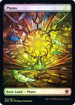 MTG FOIL Plains(#277) Full Art - Dominaria United #277 - Image 1
