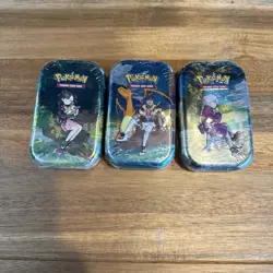 Pokemon Crown Zenith Leon And Charizard Mini Tin Lot Of 3 🔥🔥 - Image 1
