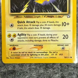 Vintage Pokemon Neo Genesis Pikachu 70/111 Common NM/Mint - Image 4