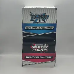 Pokemon TCG Black Bolt & White Flare Tech Sticker Collection Case Display - Image 1