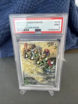 Pokemon TCG Paradox Rift Cyclizar 215/182 Illustration Rare PSA 9 - Image 1