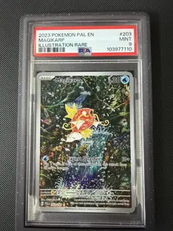 Pokemon Magikarp Paldea Evolved Illustration Rare 203/193 PSA 9 - Image 1