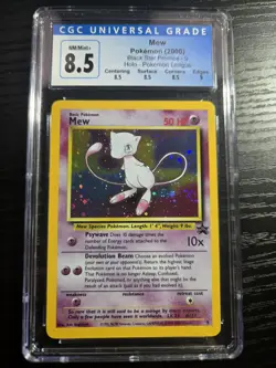 Pokemon TCG Mew *GRADED HOLO* 2000 NM/Mint+ CGC 8.5 #9 - Image 1