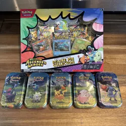 Pokemon Ascended Heroes First Partner Deluxe Pin Collection , Mini Tin x5 🔥🔥 - Image 1