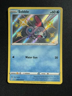 Sobble 2021 Pokemon SWSH Shining Fates Shiny Vault Holo Rare #SV025/SV122 - Image 1