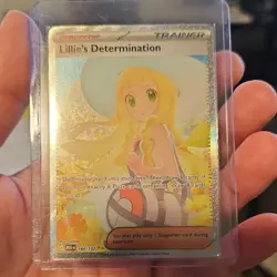 Pokemon Lillie's Determination 184/132 Me01 Rare Full Art Holo English - Image 1