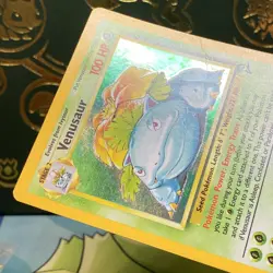 Venusaur Holo SWIRL Base Set 2 18/130 Pokemon 2000 Vintage WotC MP - Image 5
