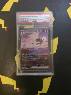 Pokemon Charizard ex 199/165 Special Illustration Rare Holo PSA 9 330HP 2023 - Image 1