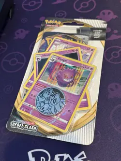 Pokemon TCG Gengar Holo Rebel Clash Blister Pack - Image 1
