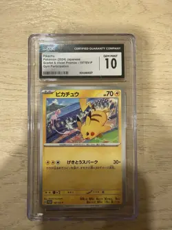 Pokemon Pikachu 197/SV-P Promo Gym Participation CGC 10 2024 Scarlet & Violet - Image 1