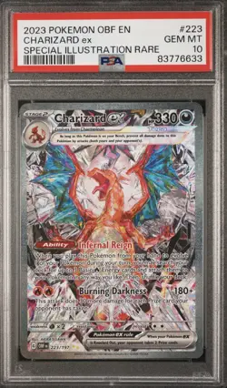 Charizard EX 223/197 PSA 10 - Pokemon Obsidian Flames -Special Illustration Rare - Image 2