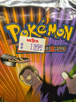 2000 WOTC SEALED Pokemon Gym Challenge Unlimited Booster Pack Giovanni Artwork - Image 3