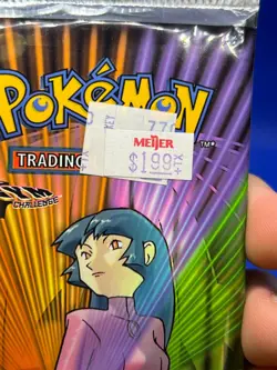 2000 WOTC SEALED Pokemon Gym Challenge Unlimited Booster Pack Sabrina Artwork - Image 2