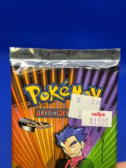 2000 WOTC SEALED Pokemon Gym Challenge Unlimited Booster Pack Koga Artwork - Image 3