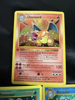 Pokemon 3pcs Set Charizard, Blastoise, Venusaur Holo Fan Art/Gift/Display - Image 4