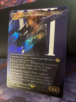 Squall, SeeD Mercenary (Borderless) (Surge Foil) Final Fantasy NM Unplayed - Image 1