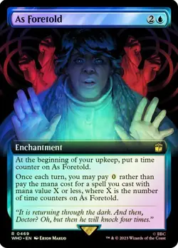 As Foretold Foil Extended Art Doctor Who Commander NM MTG - Image 1