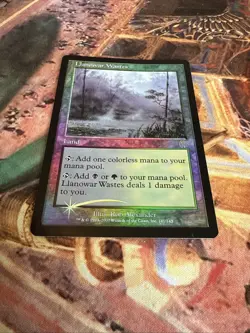 MTG✨LLANOWAR WASTES ✨Apocalypse MINT RARE FOIL Dual Mana LAND 2001 UNPLAYED - Image 2